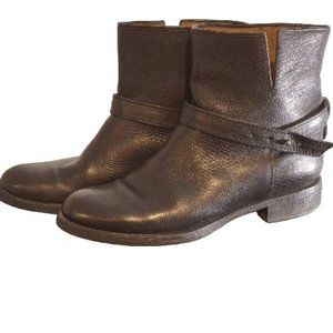 Madewell Black Leather Low Heel Ankle Boots Biker Streetwear Size 7